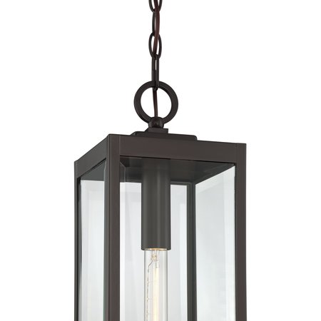 Quoizel Westover 1-Light Western Bronze Outdoor Hanging Lantern WVR1907WT